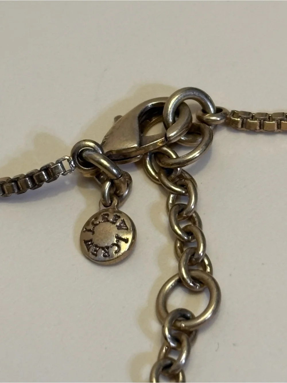 J.Crew Mixed Metal Layered Crescent Pendant Necklace 26”+3”